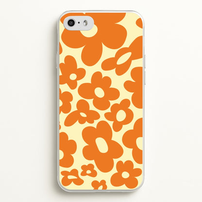 Orange Flowers - Trippy Patterns  - Trippy Patterns Phone Case for iPhone 5 / 5s / SE 2016