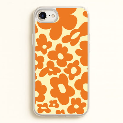 Orange Flowers - Trippy Patterns  - Trippy Patterns Phone Case for iPhone 6 / 7 / 8 / SE