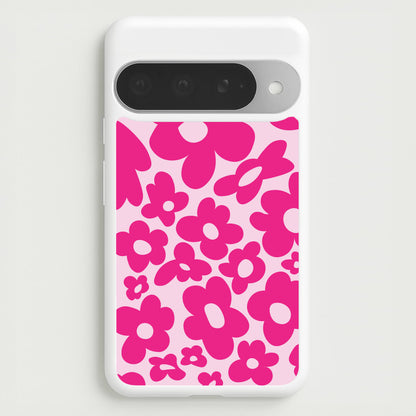 Pink Flowers - Trippy Patterns Phone Case for Google Pixel 10 Pro XL