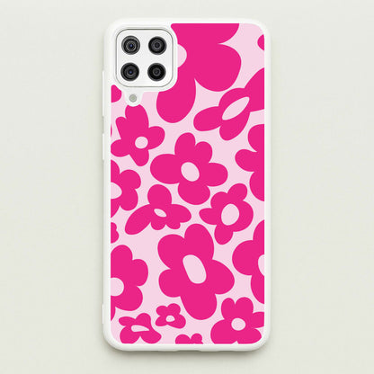 Pink Flowers - Trippy Patterns  - Trippy Patterns Phone Case for Galaxy A12