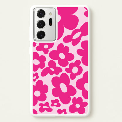 Pink Flowers - Trippy Patterns  - Trippy Patterns Phone Case for Galaxy Note 20 Ultra