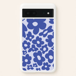 Blue Flowers - Trippy Patterns  - Trippy Patterns Phone Case for Google Pixel 7