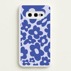Blue Flowers - Trippy Patterns  - Trippy Patterns Phone Case for Galaxy S10e