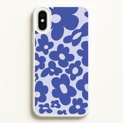 Blue Flowers - Trippy Patterns  - Trippy Patterns Phone Case for iPhone XS Max