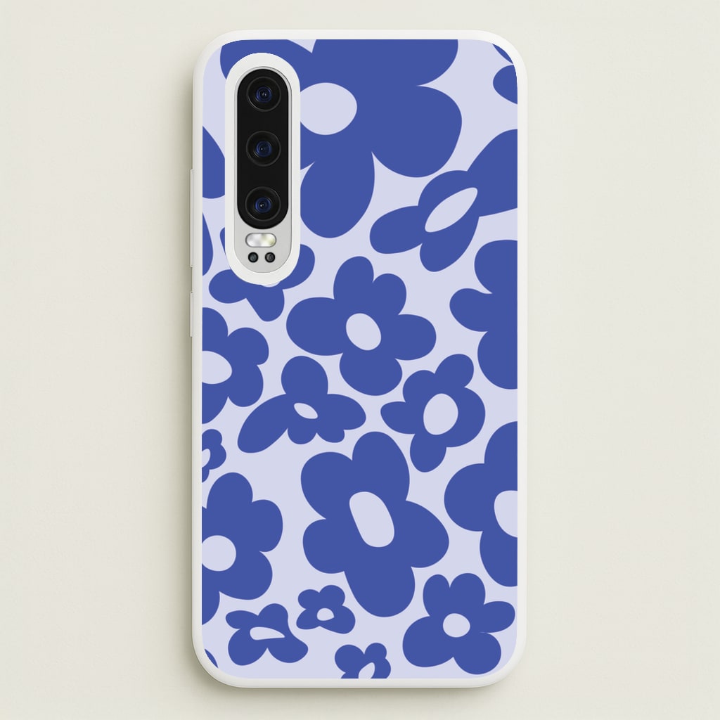Blue Flowers - Trippy Patterns  - Trippy Patterns Phone Case for Huawei P30