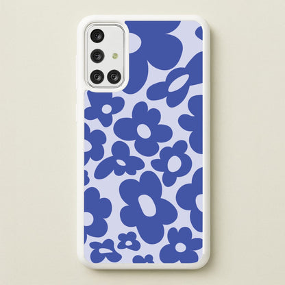 Blue Flowers - Trippy Patterns  - Trippy Patterns Phone Case for Galaxy A71