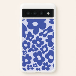 Blue Flowers - Trippy Patterns  - Trippy Patterns Phone Case for Google Pixel 7 Pro