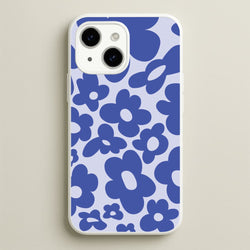 Blue Flowers - Trippy Patterns  - Trippy Patterns Phone Case for iPhone 15