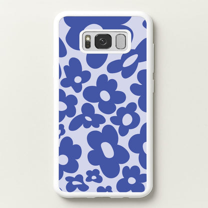 Blue Flowers - Trippy Patterns  - Trippy Patterns Phone Case for Galaxy S8 Plus