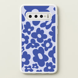 Blue Flowers - Trippy Patterns  - Trippy Patterns Phone Case for Galaxy S10 Plus
