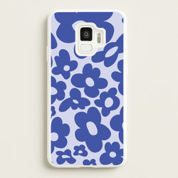 Blue Flowers - Trippy Patterns  - Trippy Patterns Phone Case for Galaxy S9