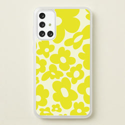 Yellow Flowers - Trippy Patterns  - Trippy Patterns Phone Case for Galaxy A71