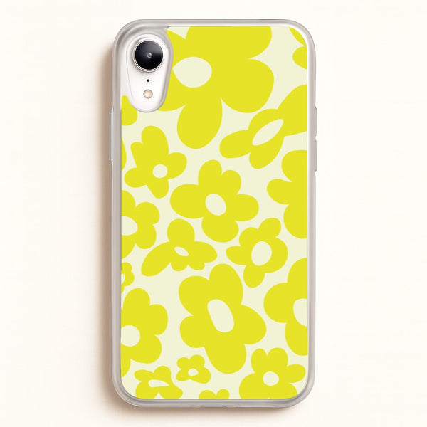 Yellow Flowers - Trippy Patterns  - Trippy Patterns Phone Case for iPhone XR