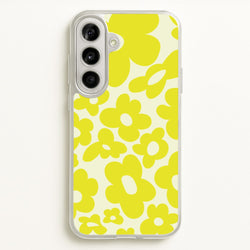 Yellow Flowers - Trippy Patterns  - Trippy Patterns Phone Case for Galaxy A56