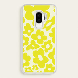 Yellow Flowers - Trippy Patterns  - Trippy Patterns Phone Case for Galaxy S9 Plus