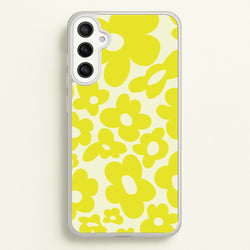 Yellow Flowers - Trippy Patterns  - Trippy Patterns Phone Case for Galaxy A34