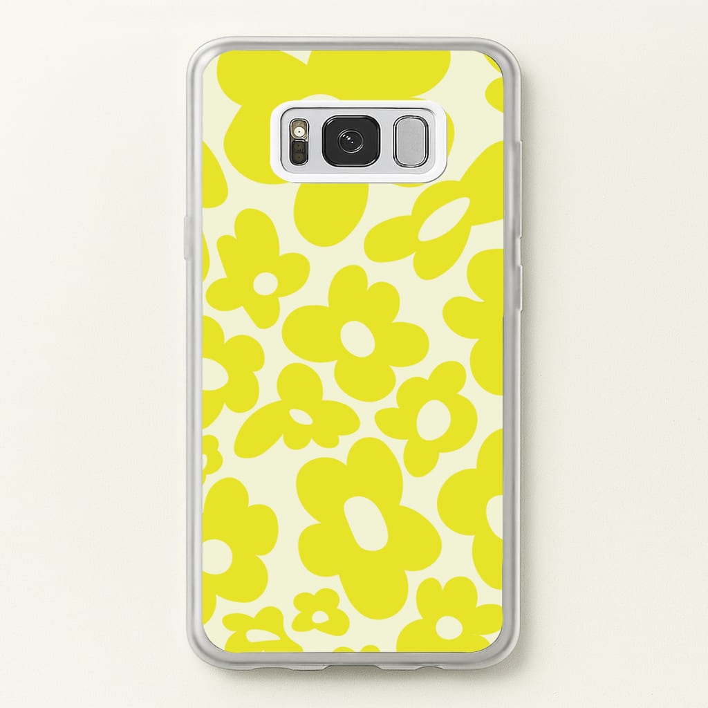 Yellow Flowers - Trippy Patterns  - Trippy Patterns Phone Case for Galaxy S8 Plus