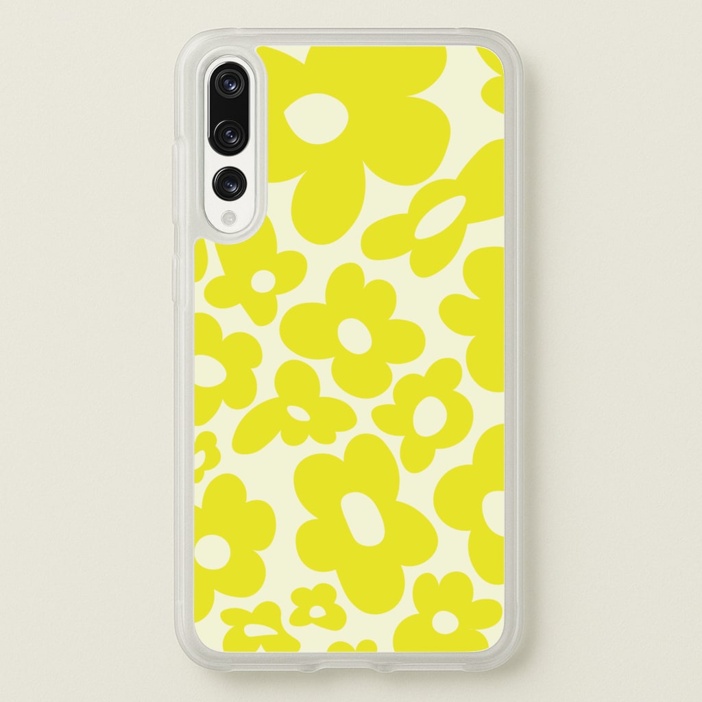 Yellow Flowers - Trippy Patterns  - Trippy Patterns Phone Case for Huawei P20 Pro