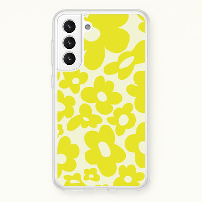 Yellow Flowers - Trippy Patterns  - Trippy Patterns Phone Case for Galaxy S22