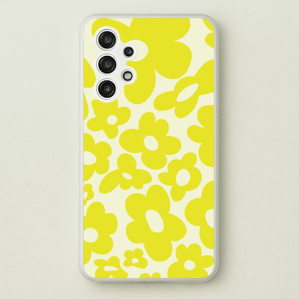 Yellow Flowers - Trippy Patterns  - Trippy Patterns Phone Case for Galaxy A13