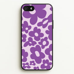 Purple Flowers - Trippy Patterns  - Trippy Patterns Phone Case for iPhone 5 / 5s / SE 2016