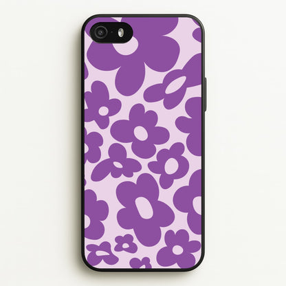 Purple Flowers - Trippy Patterns  - Trippy Patterns Phone Case for iPhone 5 / 5s / SE 2016