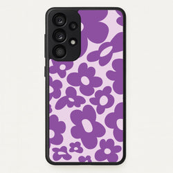 Purple Flowers - Trippy Patterns  - Trippy Patterns Phone Case for Galaxy A53