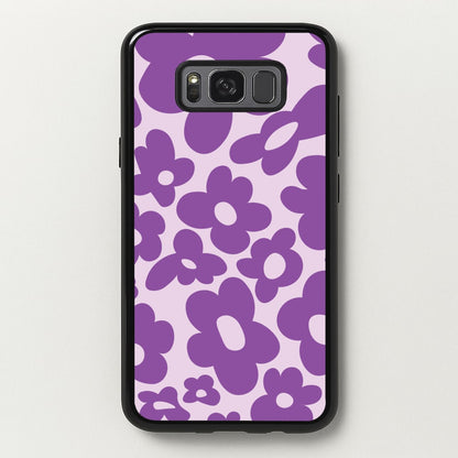 Purple Flowers - Trippy Patterns  - Trippy Patterns Phone Case for Galaxy S8