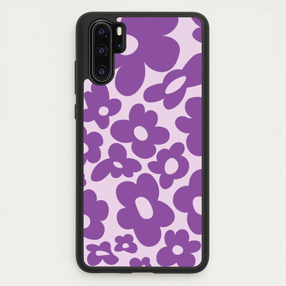 Purple Flowers - Trippy Patterns  - Trippy Patterns Phone Case for Huawei P30 Pro