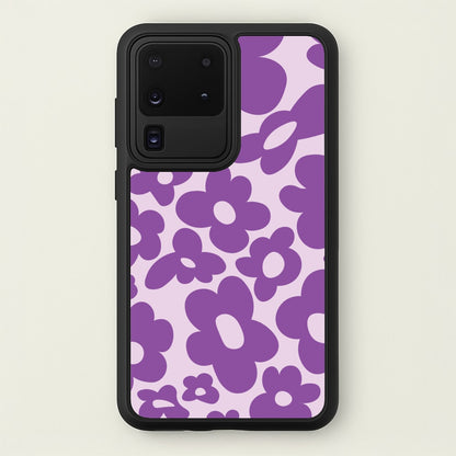 Purple Flowers - Trippy Patterns  - Trippy Patterns Phone Case for Galaxy S20 Ultra