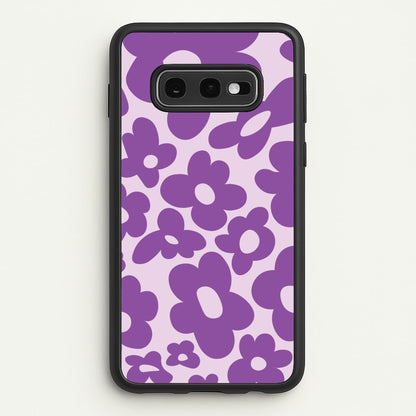 Purple Flowers - Trippy Patterns  - Trippy Patterns Phone Case for Galaxy S10e