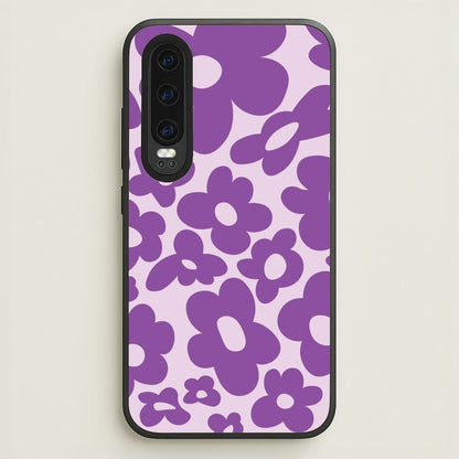 Purple Flowers - Trippy Patterns  - Trippy Patterns Phone Case for Huawei P30