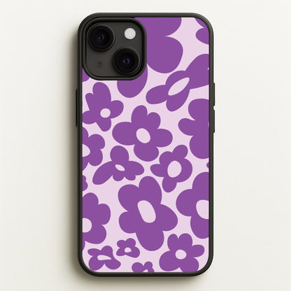 Purple Flowers - Trippy Patterns  - Trippy Patterns Phone Case for iPhone 13 Mini