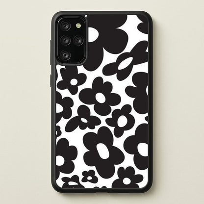 Black Flowers - Trippy Patterns  - Trippy Patterns Phone Case for Galaxy S20 Plus