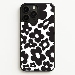 Black Flowers - Trippy Patterns  - Trippy Patterns Phone Case for iPhone 11 Pro