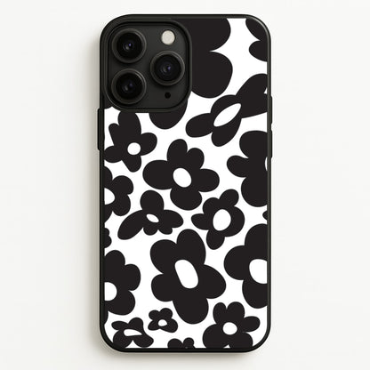 Black Flowers - Trippy Patterns  - Trippy Patterns Phone Case for iPhone 11 Pro
