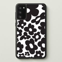 Black Flowers - Trippy Patterns  - Trippy Patterns Phone Case for Galaxy A41