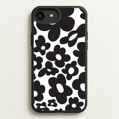 Black Flowers - Trippy Patterns  - Trippy Patterns Phone Case for iPhone 6 Plus / 7 Plus / 8 Plus