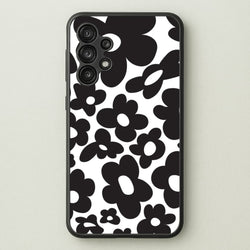 Black Flowers - Trippy Patterns  - Trippy Patterns Phone Case for Galaxy A13