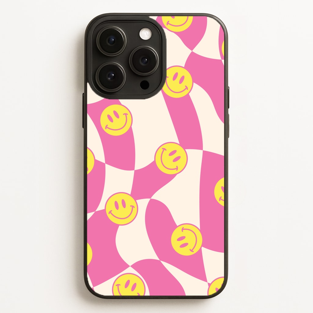 Smiley Checkboard - Trippy Patterns Phone Case