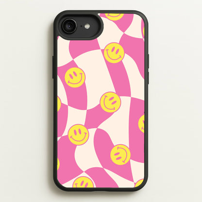 Smiley Checkboard - Trippy Patterns  - Trippy Patterns Phone Case for iPhone 6 Plus / 7 Plus / 8 Plus