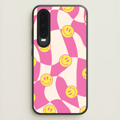 Smiley Checkboard - Trippy Patterns  - Trippy Patterns Phone Case for Huawei P30