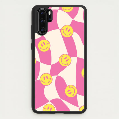 Smiley Checkboard - Trippy Patterns  - Trippy Patterns Phone Case for Huawei P30 Pro