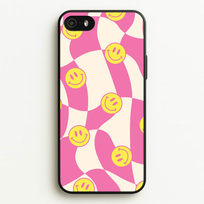 Smiley Checkboard - Trippy Patterns  - Trippy Patterns Phone Case for iPhone 5 / 5s / SE 2016