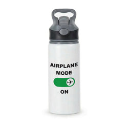Airplane Mode On - Travel Active Water Bottle - Black