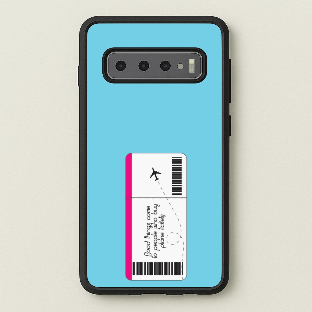 Buy Plane Tickets - Travel  - Travel Phone Case for Galaxy S10