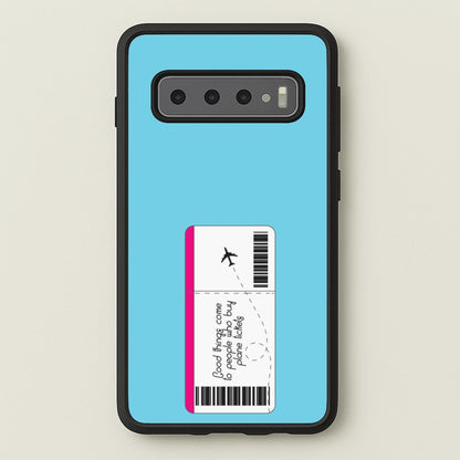 Buy Plane Tickets - Travel  - Travel Phone Case for Galaxy S10