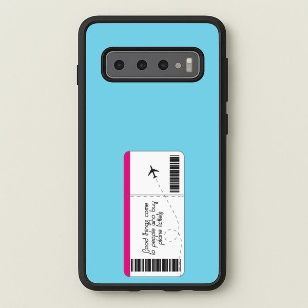 Buy Plane Tickets - Travel  - Travel Phone Case for Galaxy S10