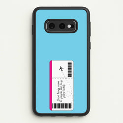 Buy Plane Tickets - Travel  - Travel Phone Case for Galaxy S10e