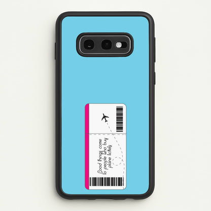 Buy Plane Tickets - Travel  - Travel Phone Case for Galaxy S10e